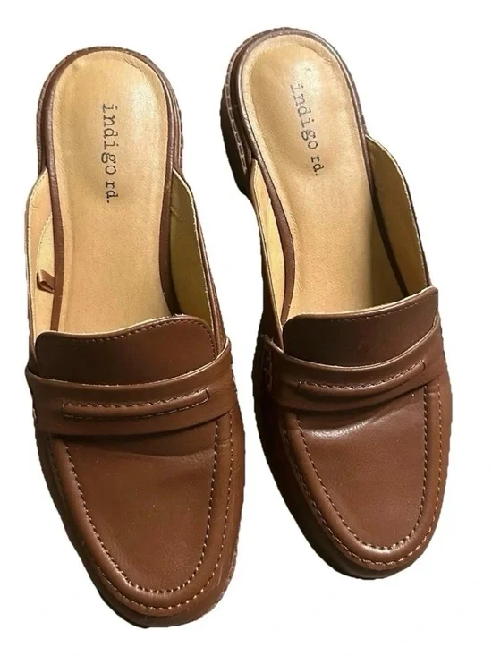 Women’s Indigo Rd. Medium Brown Slip On Mule Shoes Size 8M - Picture 3 of 4